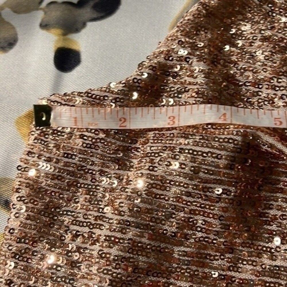 New R & M RICHARDS Nightway Sequined Top In Gold - Picture 5 of 8